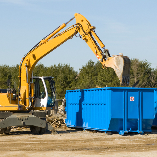 are there any restrictions on where a residential dumpster can be placed in Alvada Ohio